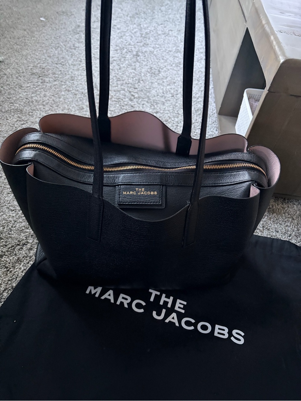 Marc Jacobs Black Leather Tote